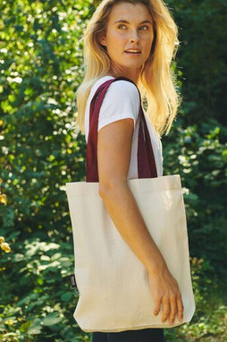 Neutral O90002 - Shopping bag with contrasting handles