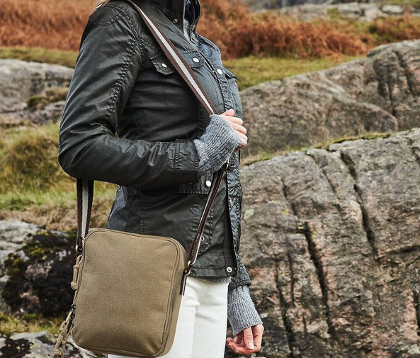 Quadra QD614 - Mini borsa in tela vintage
