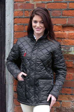 Result RS196 - Varm Polærforet Jakke med Diamantmønster