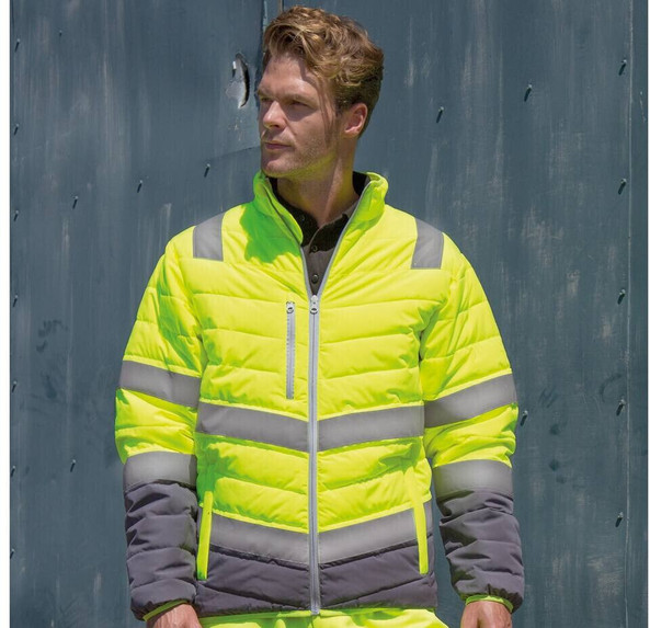 Result RS325 - High visibility quilted jacket