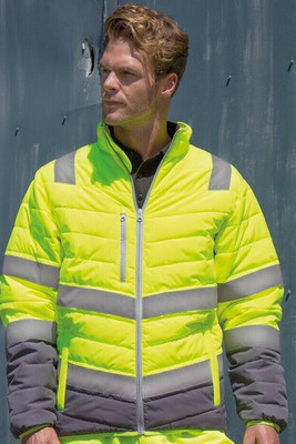 Result RS325 - High visibility quilted jacket