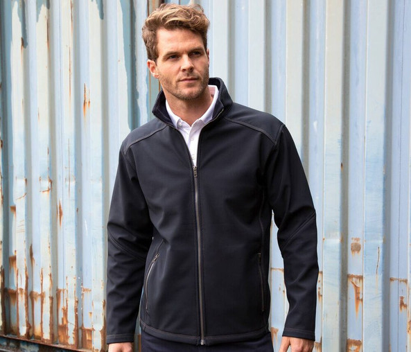 RESULT RS455M - Jaqueta Softshell Masculina Impermeável e Confortável