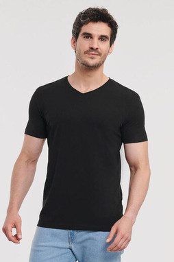 RUSSELL RU103M - Mens organic V-neck T-shirt