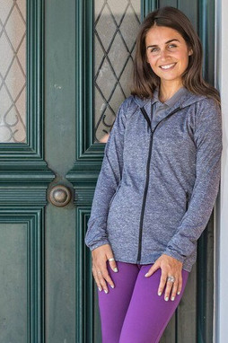 Spiro SP277F - Womens zip-up hooded sports shirt