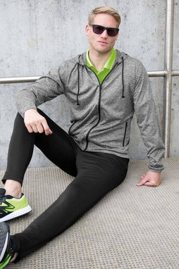 Spiro SP277M - T-Shirt De Sport Zippé À Capuche Homme