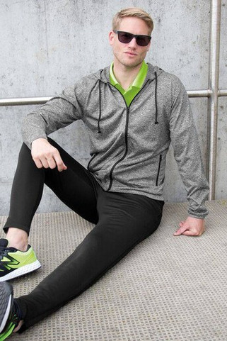 Spiro SP277M - T-Shirt De Sport Zippé À Capuche Homme