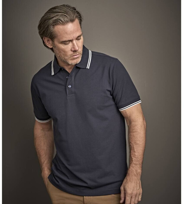 Tee Jays TJ1407 - Mens Luxury stripe stretch polo