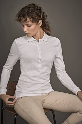 Tee Jays TJ146 - Polo donna di lusso elasticizzata manica lunga