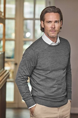 TEE JAYS TJ6000 - Pull Col Rond en Laine Mérinos Italienne