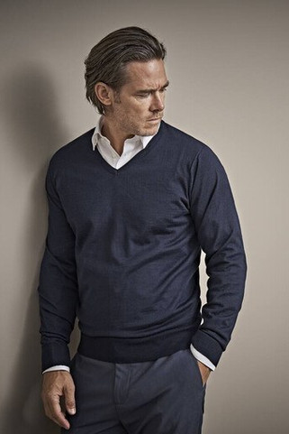 Tee Jays TJ6001 - Genser med V-hals for menn