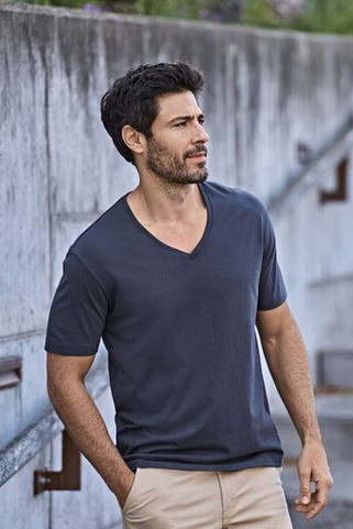 Tee Jays TJ8006 - T-skjorte med V-hals for menn