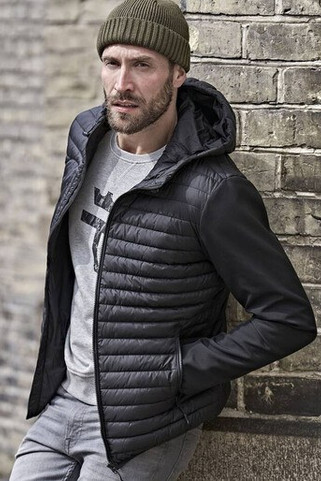 Tee Jays TJ9628 - Bi-material jakke for menn