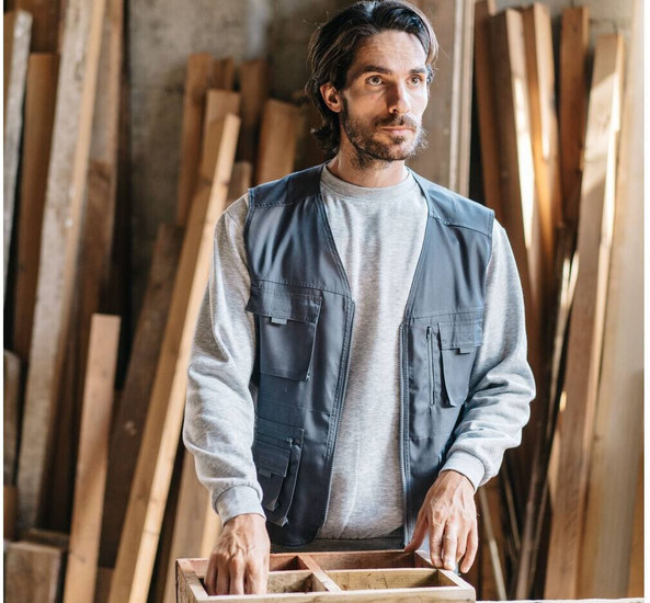 VELILLA V15901 - Versatile Multi-Pocket Work and Leisure Vest