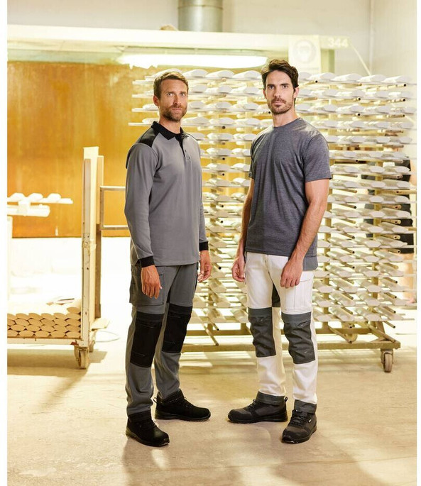 VELILLA V3019S - TWO-TONE CANVAS STRETCH PANTS