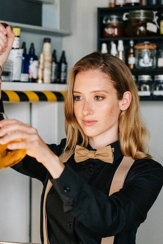 VELILLA V4006 - Velilla Striped Elastic Bartender Bow Tie