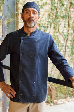 VELILLA V4007 - Casquette de Cuisine en Denim avec Cordon Ajustable