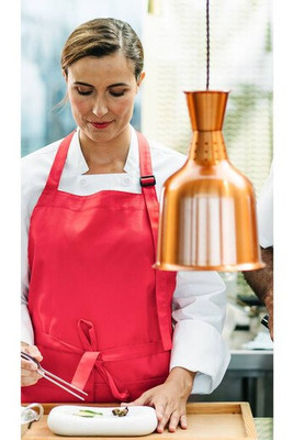 VELILLA V4203 - Professional Hotel Service Apron with Front Pocket