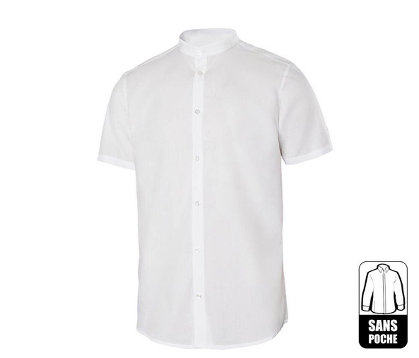 VELILLA V5012S - Men's short-sleeved shirt Mao collar