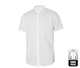 VELILLA V5012S - Men's short-sleeved shirt Mao collar