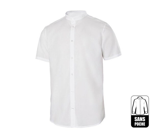 VELILLA V5012S - MAO COLLAR SKJORTE FOR MENN
