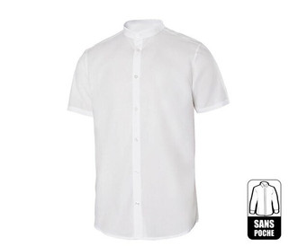 VELILLA V5012S - Mens short-sleeved shirt Mao collar