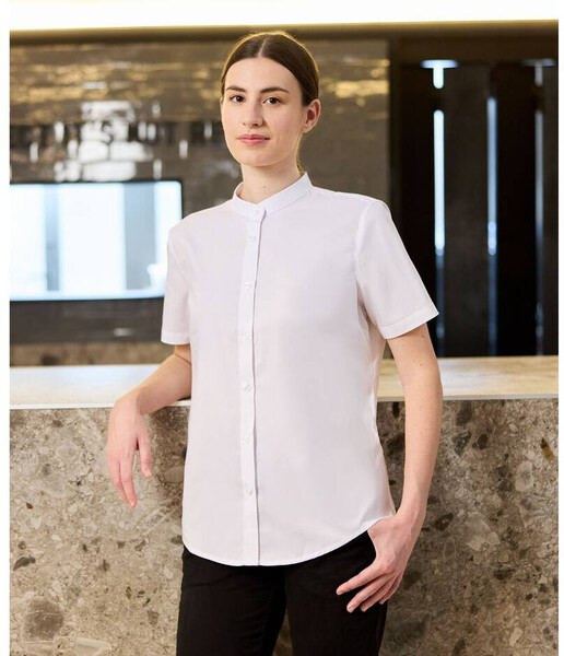 VELILLA V5014S - SHORT-SLEEVED SHIRT WOMAN MAO COLLAR