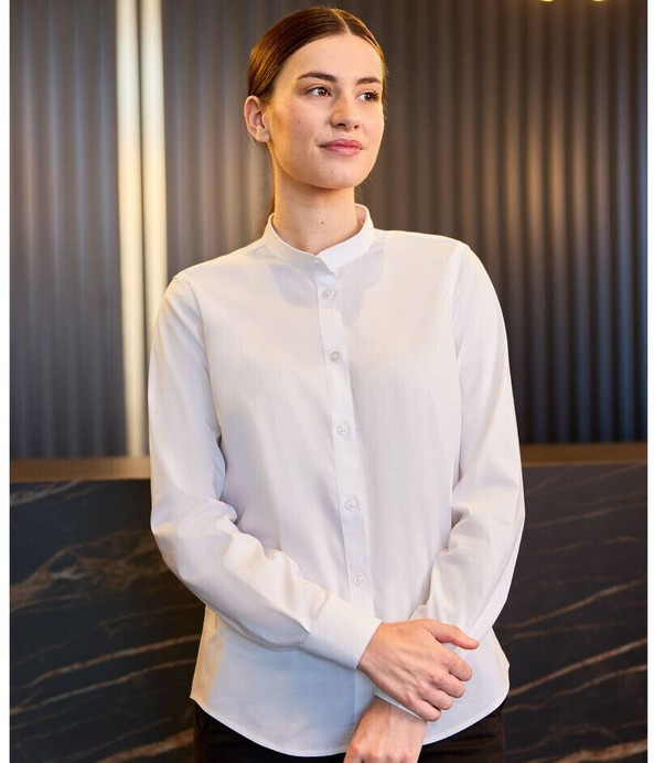 VELILLA V5015S - WOMEN'S SHIRT WITH MAO COLLAR