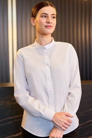 VELILLA V5015S - CHEMISE FEMME COL MAO