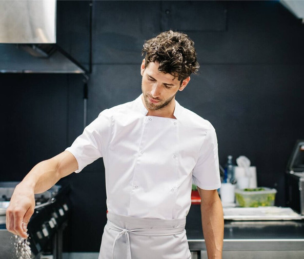 VELILLA V5205 - CHEF'S JACKET MC WITH PRESS STUDS