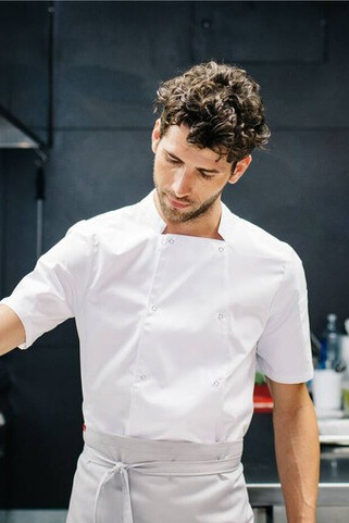 VELILLA V5205 - CHEFS JACKET MC WITH PRESS STUDS