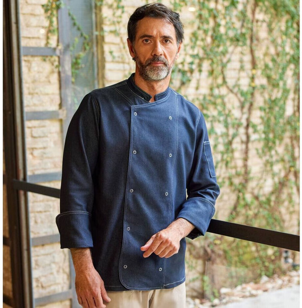 VELILLA V5207 - VESTE DE CUISINE EN DENIM