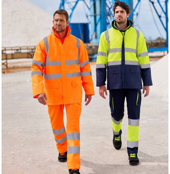 VELILLA V6003 - Tvåfärgad 4-i-1-parka med hög synlighet