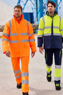 VELILLA V6003 - Hoge Zichtbaarheid 4 In 1 Tweekleurige Parka
