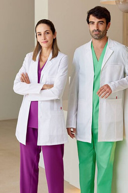 VELILLA V9008S - Velilla ComfortFit Cotton Medical Gown with Pockets