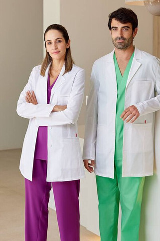 VELILLA V9008S - Velilla ComfortFit Cotton Medical Gown with Pockets