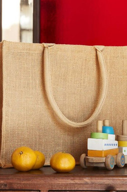 Westford mill WM437 - Sac shopping en toile de jute scintillant