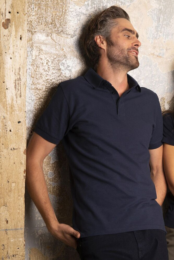 NEOBLU 03188 - Owen Herren Polohemd mit Verdeckter Knopfleiste