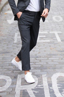 NEOBLU 03162 - Gabin Men Pantalone Abito Uomo Con Vita Elasticizzata