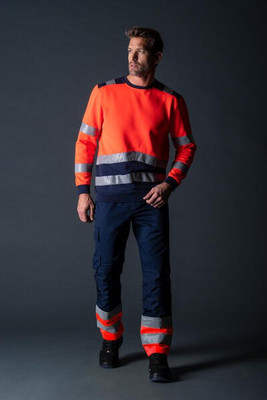Tricorp T40 - Sweater high vis bicolor unisex sweatshirt