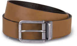 K-up KP812 - Raw edge leather belt - 35 mm