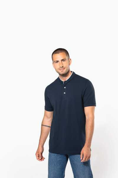 Kariban K223 - Men's short-sleeved mandarin collar polo shirt