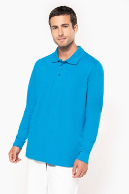 Kariban K256 - Langærmet Pique poloshirt til mænd