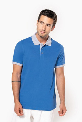 Kariban K258 - Men's two-tone piqué polo shirt