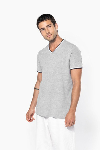 Kariban K374 - T-shirt maille piquée col V homme