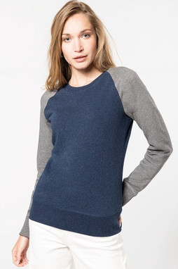 Kariban K492 - Eco-Friendly Two-Tone Raglan Sweatshirt for Women