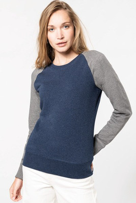 Kariban K492 - Eco-Friendly Two-Tone Raglan Sweatshirt for Women