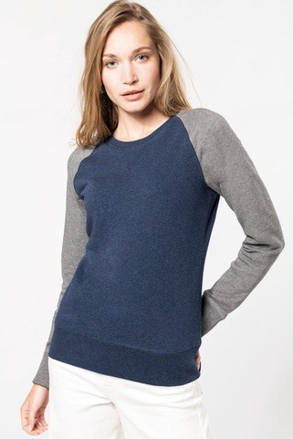 Kariban K492 - Eco-Friendly Two-Tone Raglan Sweatshirt for Women