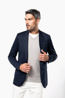 Kariban K6132 - Eleganter Herren Strickjacke mit Kontrastdetails