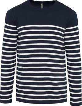 Kariban K989 - Herrenpullover im Marine-Stil