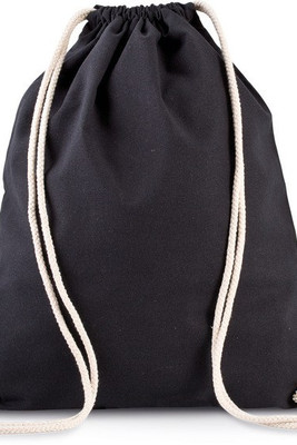 Kimood KI0139 - Sac à dos en coton bio avec cordelettes